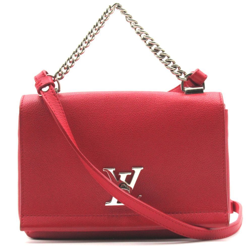 Louis Vuitton LockMe BB 2way Shoulder Bag Red